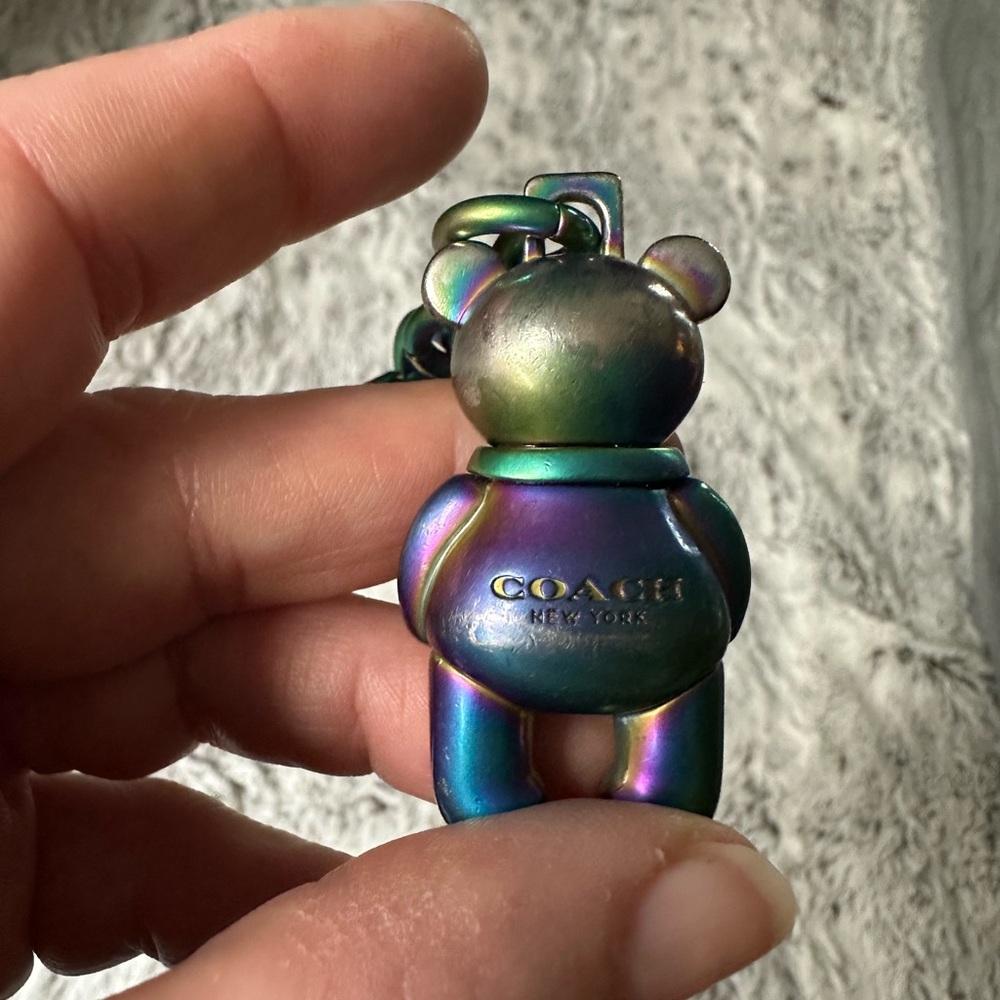 Coach Iridescent Bear Key Holder - Picture 3 of 3